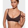 imageINLYRIC Womens Inbarely Soft Scoop Bralettes No Padding Cami Bras Unlined No Underwire Comfort Sleep Bralette PulloverHazelnut