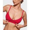 imageINLYRIC Womens Inbarely Soft Scoop Bralettes No Padding Cami Bras Unlined No Underwire Comfort Sleep Bralette PulloverLipstick Red