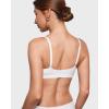 imageINLYRIC Womens Inbarely Soft Scoop Bralettes No Padding Cami Bras Unlined No Underwire Comfort Sleep Bralette PulloverSnow White  See Through