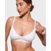 imageINLYRIC Womens Inbarely Soft Scoop Bralettes No Padding Cami Bras Unlined No Underwire Comfort Sleep Bralette PulloverSnow White  See Through
