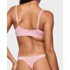 imageINLYRIC Womens Inbarely Soft Thong  No Show Sexy Panties Breathable Vwaisted Ladies Underwear 3 PackChic 07 3pack