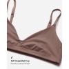 imageINLYRIC Womens Inbarely Soft Scoop Bralettes No Padding Cami Bras Unlined No Underwire Comfort Sleep Bralette PulloverBrown Purple
