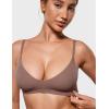 imageINLYRIC Womens Inbarely Soft Scoop Bralettes No Padding Cami Bras Unlined No Underwire Comfort Sleep Bralette PulloverBrown Purple