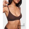 imageINLYRIC Womens Inbarely Soft Scoop Bralettes No Padding Cami Bras Unlined No Underwire Comfort Sleep Bralette PulloverHazelnut