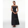 imageINLYRIC Womens Off The Shoulder Maxi Dresses Versatile Elegant Formal Wedding Guest Cocktail Fall OutfitBlack