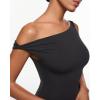 imageINLYRIC Womens Off The Shoulder Maxi Dresses Versatile Elegant Formal Wedding Guest Cocktail Fall OutfitBlack