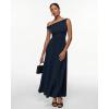 imageINLYRIC Womens Off The Shoulder Maxi Dresses Versatile Elegant Formal Wedding Guest Cocktail Fall OutfitDeep Ocean Blue