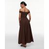 imageINLYRIC Womens Off The Shoulder Maxi Dresses Versatile Elegant Formal Wedding Guest Cocktail Fall OutfitHazelnut