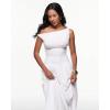 imageINLYRIC Womens Off The Shoulder Maxi Dresses Versatile Elegant Formal Wedding Guest Cocktail Fall OutfitSnow Whitesheer