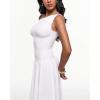 imageINLYRIC Womens Off The Shoulder Maxi Dresses Versatile Elegant Formal Wedding Guest Cocktail Fall OutfitSnow Whitesheer