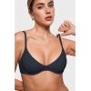 imageINLYRIC Womens Inbarely Plus Plunge Bra  Unlined Underwire Sexy Demi Balconette BrasTrue Navy