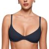 imageINLYRIC Womens Inbarely Plus Plunge Bra  Unlined Underwire Sexy Demi Balconette BrasTrue Navy