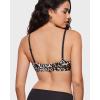 imageINLYRIC Womens Inbarely Soft Plunge Bralette  Deep V Unlined Triangle No Padding No Underwire Sexy Comfort Sleep BraDesert Leopard