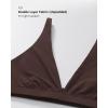 imageINLYRIC Womens Inbarely Soft Plunge Bralette  Deep V Unlined Triangle No Padding No Underwire Sexy Comfort Sleep BraHazelnut