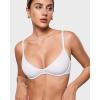 imageINLYRIC Womens Inbarely Plus Plunge Bra  Unlined Underwire Sexy Demi Balconette BrasWhite