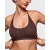 imageINLYRIC Womens Inbarely Soft Halter Bralette Open Back Backless TieBack No Padding Unlined Scoop No Underwire BraHazelnut