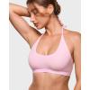 imageINLYRIC Womens Inbarely Soft Halter Bralette Open Back Backless TieBack No Padding Unlined Scoop No Underwire BraSweet Pink