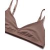 imageINLYRIC Womens Inbarely Soft Scoop Bralettes No Padding Cami Bras Unlined No Underwire Comfort Sleep Bralette PulloverGravel Beige