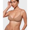 imageINLYRIC Womens Inbarely Soft Scoop Bralettes No Padding Cami Bras Unlined No Underwire Comfort Sleep Bralette PulloverGravel Beige
