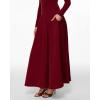 imageINLYRIC Womens Off The Shoulder Long Sleeve Maxi Dresses Elegant Formal Wedding Guest Cocktail Long DressesAncora Red