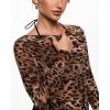 imageINLYRIC Womens Cosnufy Mesh Sheer Long Sleeve Tops See Through Boat Neck Going Out Tops Trendy Sexy ShirtsWildland Leopard