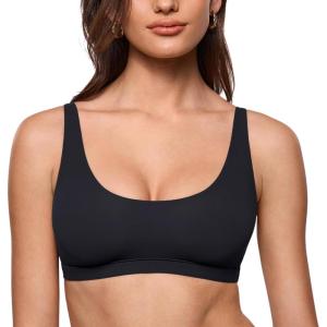 imageINLYRIC Womens Inbarely Soft Scoop Neck Bralette  Spaghetti Strap No Padding Unlined No Underwire Comfortable Sleep BraBlack