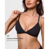 image:imageINLYRIC Womens Inbarely Soft Triangle Racerback Bralette  No Padding Unlined No Underwire Comfort Everyday Plunge BraletteBlack