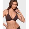 image:imageINLYRIC Womens Inbarely Soft Triangle Racerback Bralette  No Padding Unlined No Underwire Comfort Everyday Plunge BraletteHazelnut