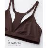 image:imageINLYRIC Womens Inbarely Soft Triangle Racerback Bralette  No Padding Unlined No Underwire Comfort Everyday Plunge BraletteHazelnut