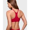 image:imageINLYRIC Womens Inbarely Soft Triangle Racerback Bralette  No Padding Unlined No Underwire Comfort Everyday Plunge BraletteLipstick Red