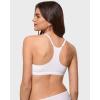 image:imageINLYRIC Womens Inbarely Soft Triangle Racerback Bralette  No Padding Unlined No Underwire Comfort Everyday Plunge BraletteSnow White