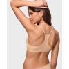 image:imageINLYRIC Womens Inbarely Soft Triangle Racerback Bralette  No Padding Unlined No Underwire Comfort Everyday Plunge BraletteWarm Beige