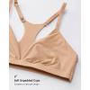 image:imageINLYRIC Womens Inbarely Soft Triangle Racerback Bralette  No Padding Unlined No Underwire Comfort Everyday Plunge BraletteWarm Beige