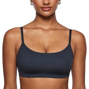 image:imageINLYRIC Womens Inbarely Bralettes Cami Bras No Underwire Wireless Seamless Unlined Comfort Sports BraTrue Navy