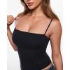 image:imageINLYRIC Womens Camisole Tank Tops for Women Double Lined Crop Tops Spaghetti Straps Summer Sexy Going Out OutfitBlack