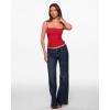 image:imageINLYRIC Womens Camisole Tank Tops for Women Double Lined Crop Tops Spaghetti Straps Summer Sexy Going Out OutfitLipstick Red