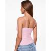 image:imageINLYRIC Womens Camisole Tank Tops for Women Double Lined Crop Tops Spaghetti Straps Summer Sexy Going Out OutfitSweet Pink