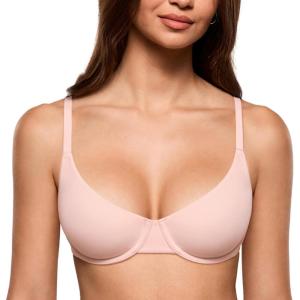 image:imageINLYRIC Womens Inbarely Plus Demi Balconette Bra No Padding Unlined Underwire Comfort Tshirt Supportive Everyday BrasGentle Rose