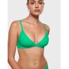 image:imageINLYRIC Womens Inbarely Triangle Bralette Plunge Unlined Seamless Bra No Underwire Sexy Comfortable EverydayApple Green
