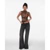image:imageINLYRIC Womens Cosnufy Mesh Sheer Mock Turtle Neck Tank Tops See Through Sleeveless Sexy Summer Going Out TopsWildland Leopard