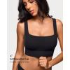 image:imageINLYRIC Womens Inbarely Outwear Longline Square Neck Bralette Supportive Unlined No Underwire Yoga Sports BraBlack