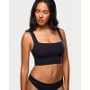 image:imageINLYRIC Womens Inbarely Outwear Longline Square Neck Bralette Supportive Unlined No Underwire Yoga Sports BraBlack