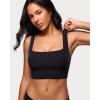 image:imageINLYRIC Womens Inbarely Outwear Longline Square Neck Bralette Supportive Unlined No Underwire Yoga Sports BraBlack
