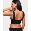 image:imageINLYRIC Womens Inbarely Outwear Longline Square Neck Bralette Supportive Unlined No Underwire Yoga Sports BraBlack
