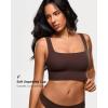 image:imageINLYRIC Womens Inbarely Outwear Longline Square Neck Bralette Supportive Unlined No Underwire Yoga Sports BraHazelnut