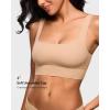 image:imageINLYRIC Womens Inbarely Outwear Longline Square Neck Bralette Supportive Unlined No Underwire Yoga Sports BraWarm Beige