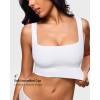 image:imageINLYRIC Womens Inbarely Outwear Longline Square Neck Bralette Supportive Unlined No Underwire Yoga Sports BraWhite