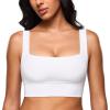image:imageINLYRIC Womens Inbarely Outwear Longline Square Neck Bralette Supportive Unlined No Underwire Yoga Sports BraWhite