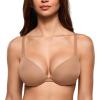 image:imageINLYRIC Womens Teardrop Push Up Bra Padded Supportive Underwire Add 1 Cup Seamless Tshirt Sexy Lift Up Plunge BrasGravel Beige