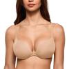 image:imageINLYRIC Womens Teardrop Push Up Bra Padded Supportive Underwire Add 1 Cup Seamless Tshirt Sexy Lift Up Plunge BrasWarm Beige